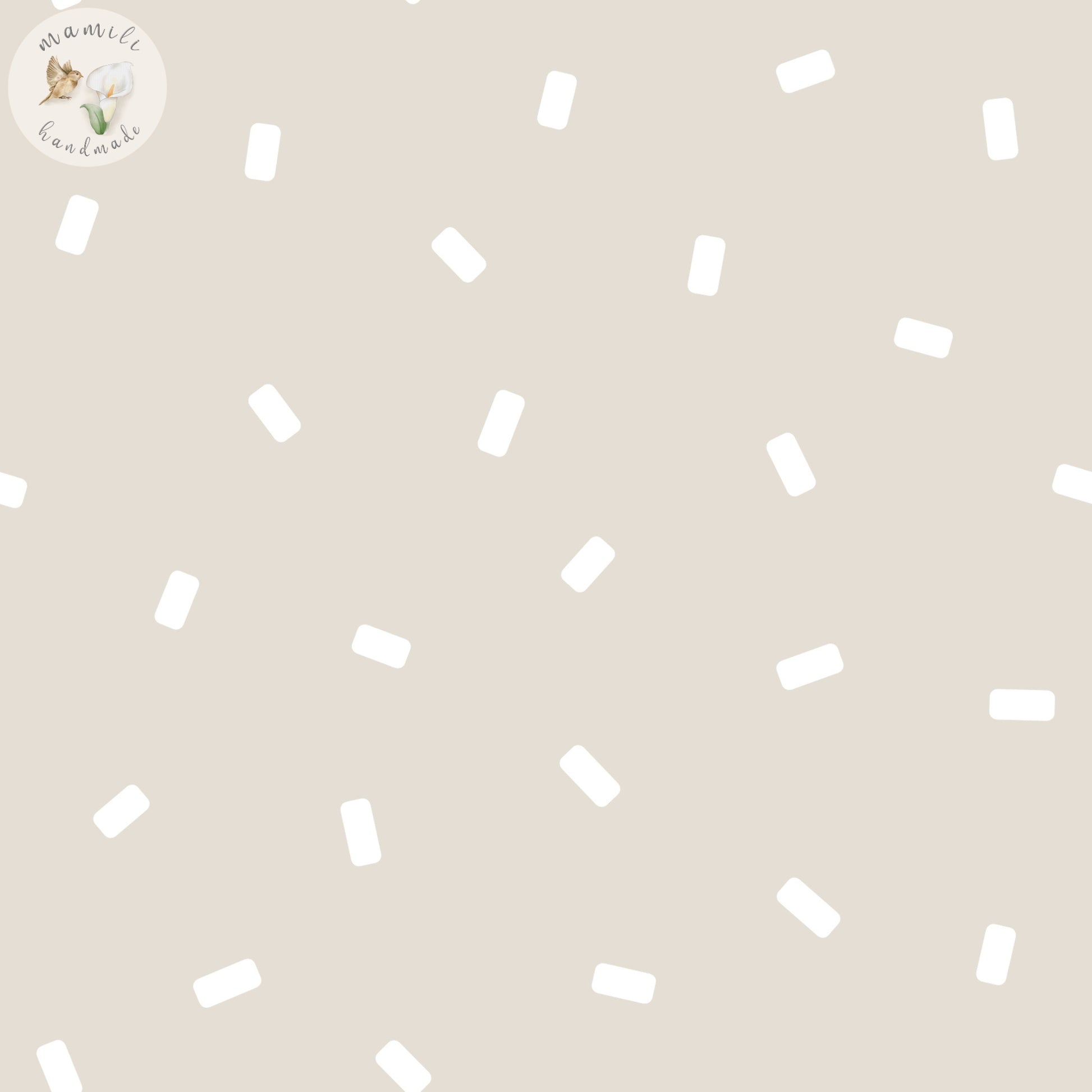 Stoff Sprenkel auf beige.