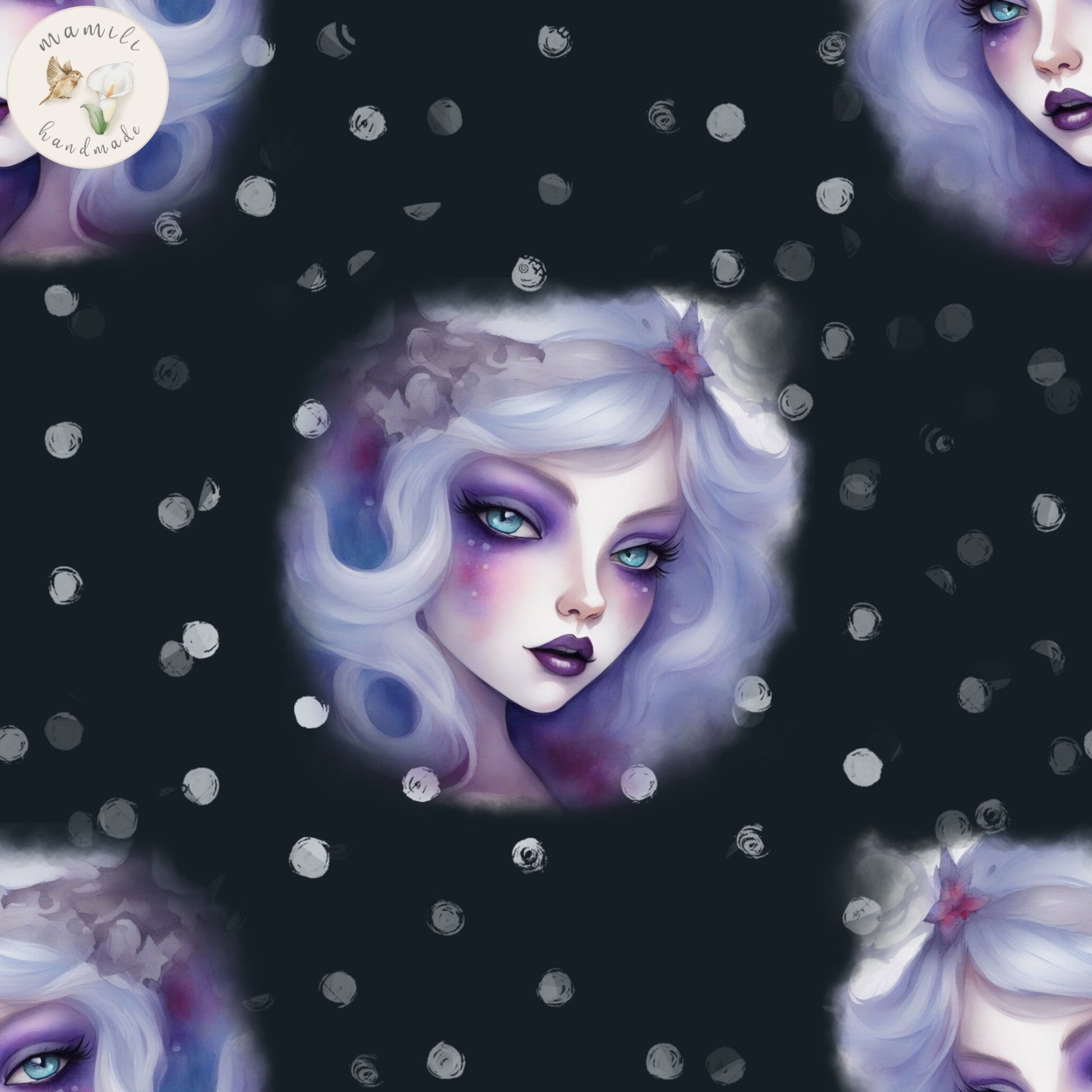 Bio Stoff Motiv Mystic Girl 