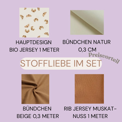 Bio Stoff Crossaints | Baumwolle, Jersey, French Terry | mamili handmade