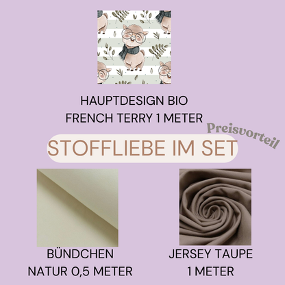 Jersey, French Terry Lama (Bio) + 12 weitere Stoffarten
