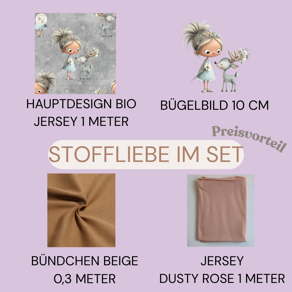 Mädchen mit Reh