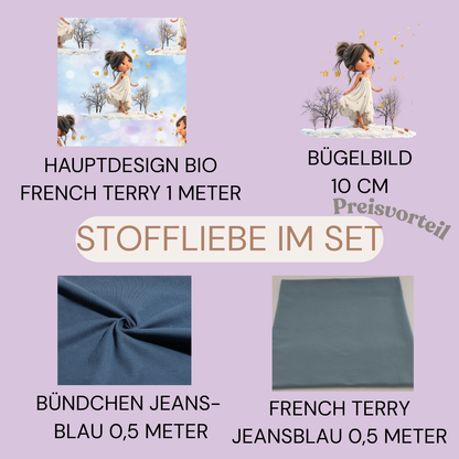 Jersey, French Terry Sternenmädchen (Bio) + 12 weitere Stoffarten