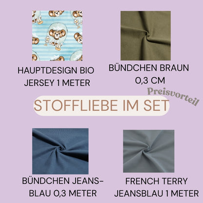 Bio Stoff Marinetiger | Baumwolle, Jersey, Musselin | mamili handmade