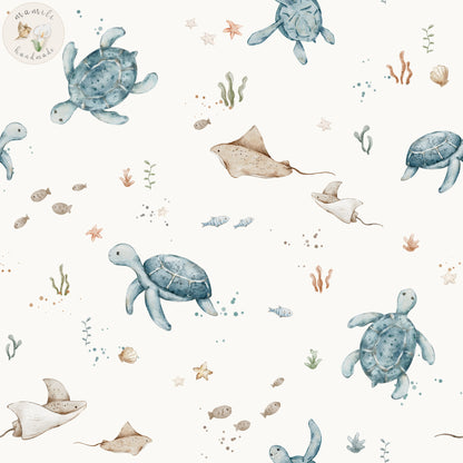 Bio Stoff Turtle Land | Jersey, Musselin, Frottee | mamili handmade