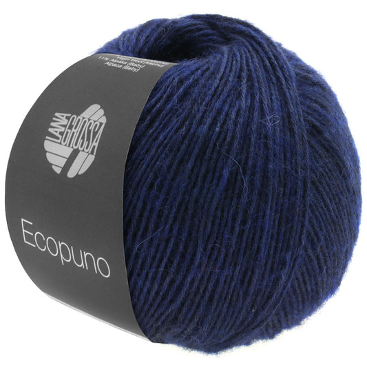 Ecopuno Lana Grossa Fb. 010 Marine Baumwolle Merino Alpaka