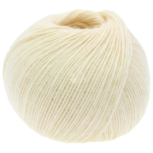Ecopuno Lana Grossa Fb. 046 Ecru Baumwolle Merino Alpaka
